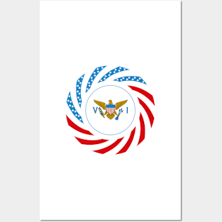 Virgin Islander American Multinational Patriot Flag Series Posters and Art